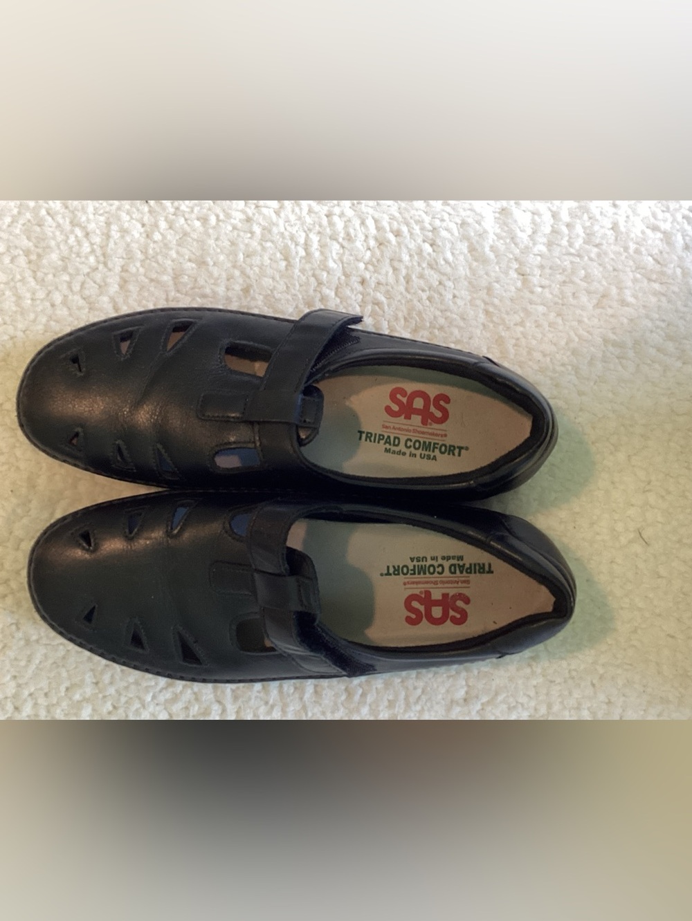 SAS Tripad Comfort Black Leather T-Strap Mary Jane Walking Shoes 8.5 M - Picture 2 of 5
